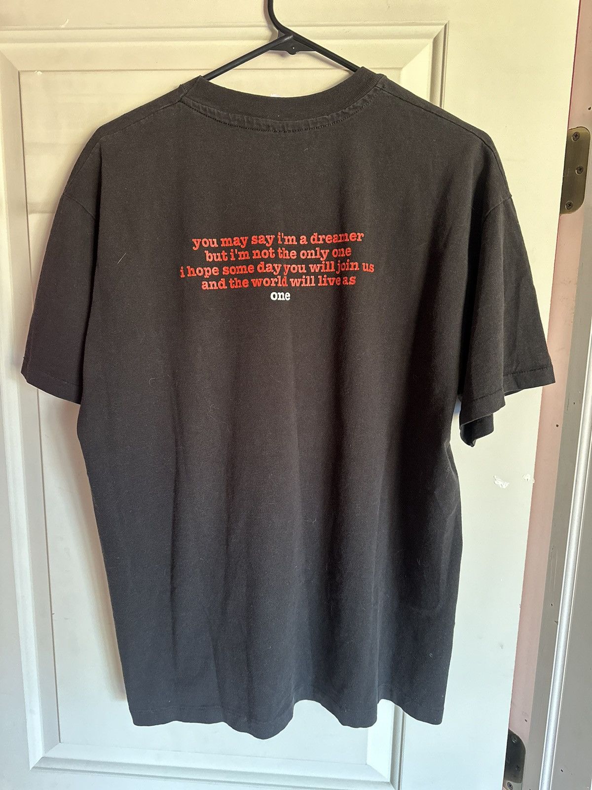 Band Tees × Vintage 1990 John Lennon New York City T-shirt Size US XL / EU 56 / 4 - 6 Thumbnail