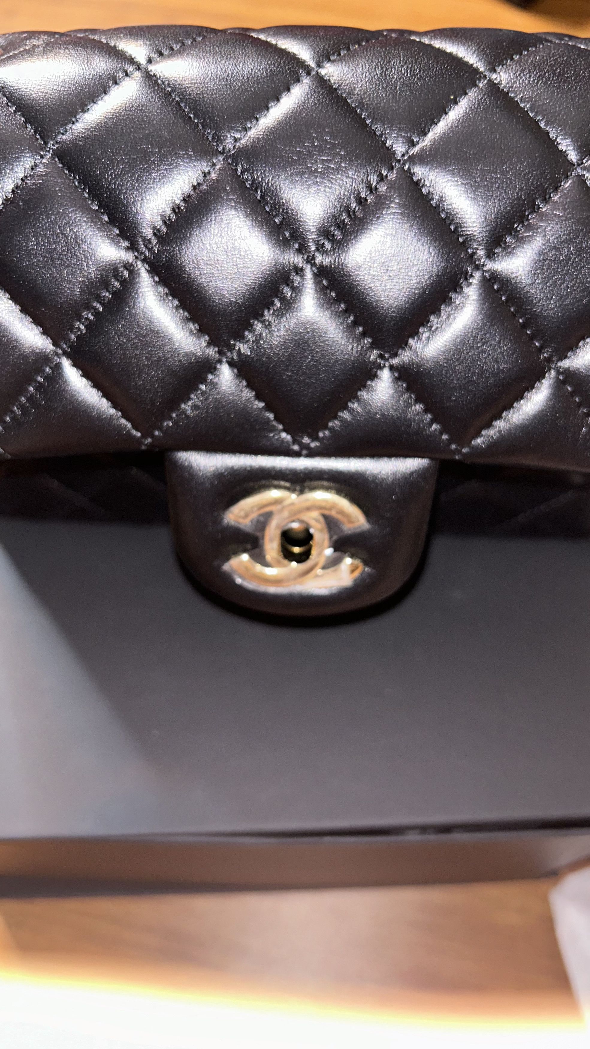 Chanel Chanel Classic Flap Lambskin Gold Hardware Small Size ONE SIZE - 9 Thumbnail