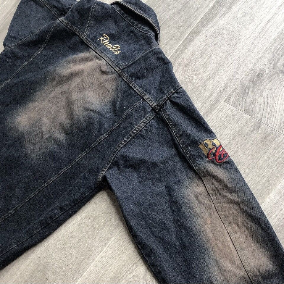 Other Raw Blue Jeans Vintage Embroidered Stonewash Denim Jacket Size US XL / EU 56 / 4 - 10 Thumbnail