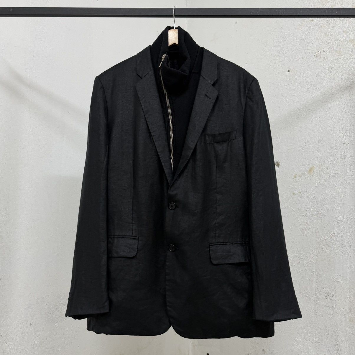 Helmut Lang FW03 Helmut Lang Linen Blazer Size US L / EU 52-54 / 3 - 1 Thumbnail