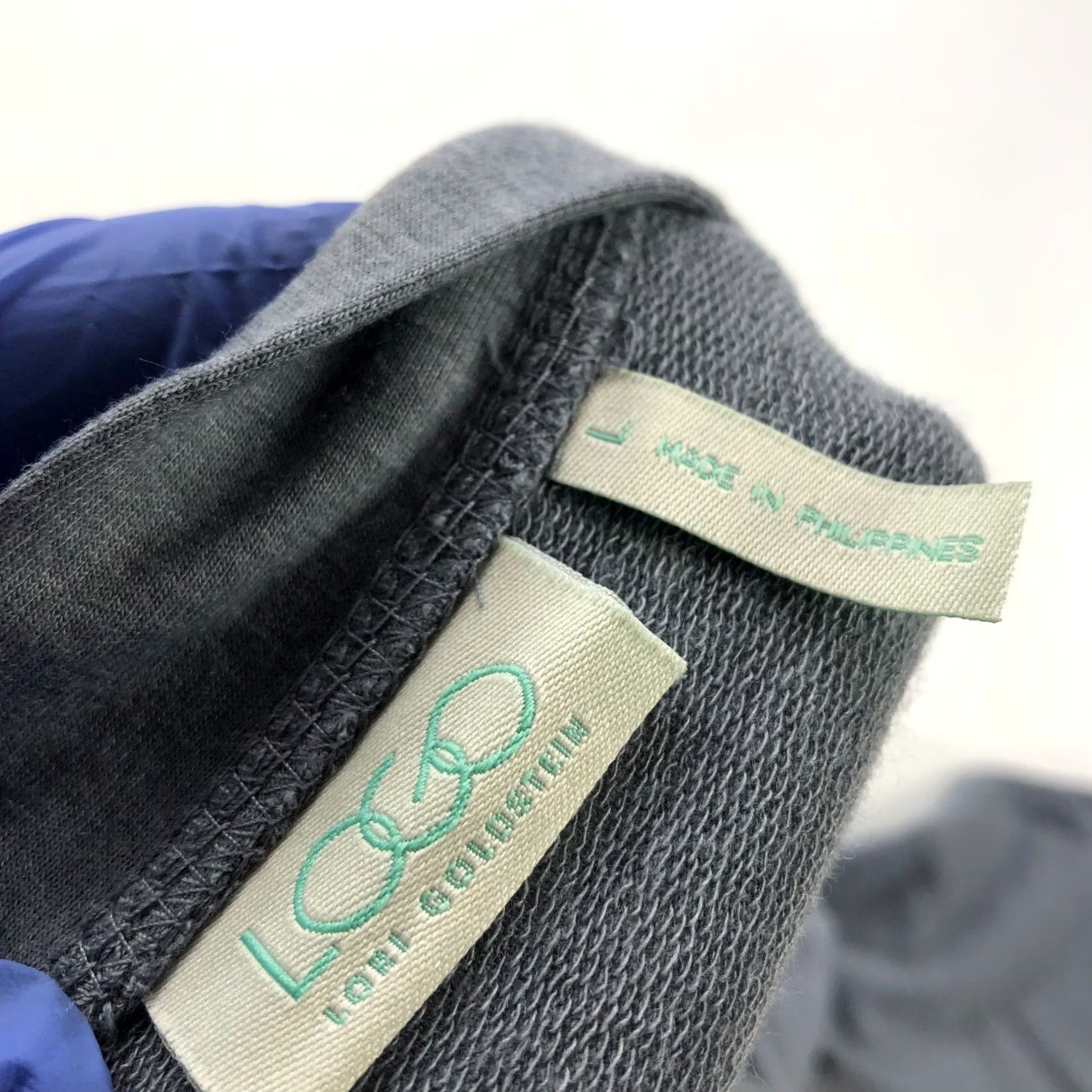 Vintage LOGO Lori Goldstein NEW Large Womens Cardigan Button Sweater Gray Size L / US 10 / IT 46 - 8 Thumbnail