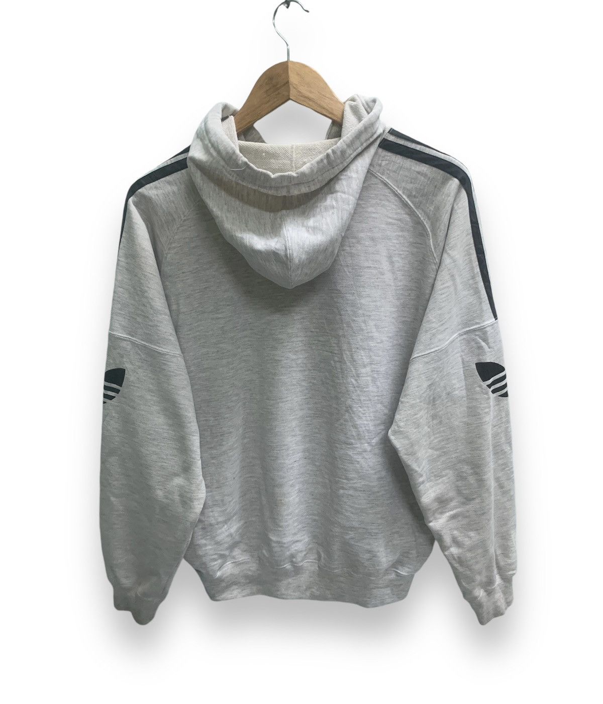 Adidas × Vintage Vintage Adidas Hoodie Sweatshirt big logo Size US XL / EU 56 / 4 - 2 Thumbnail