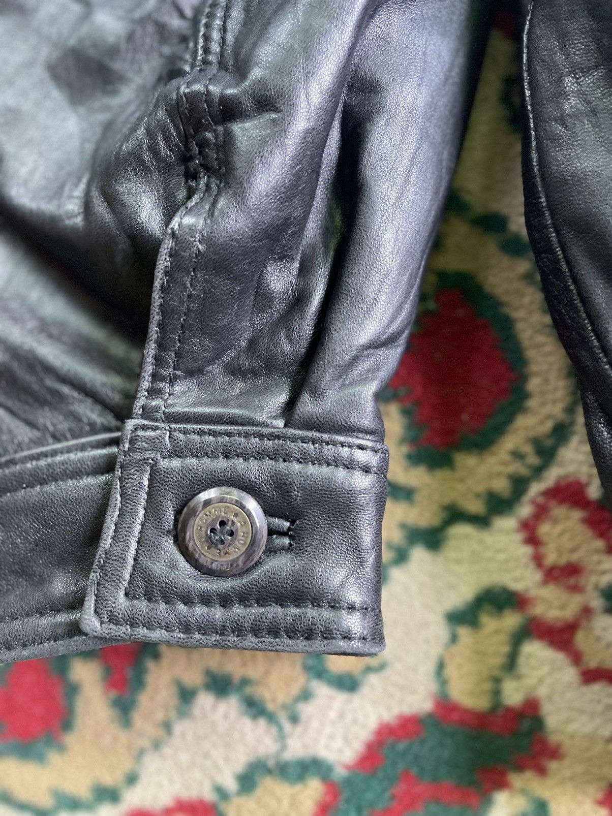 Issey Miyake Japanese Vintage D’Homme A Homme Leather Jacket Size US L / EU 52-54 / 3 - 7 Thumbnail