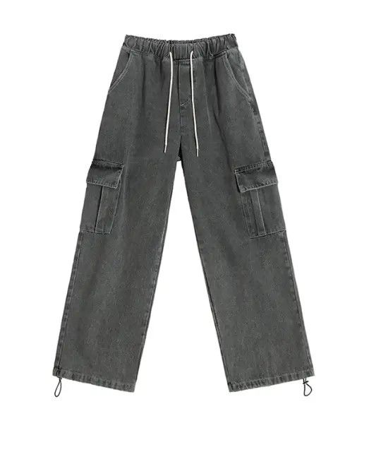 Japanese Brand Vintage washed distressed men's loose work jeans Size US 32 / EU 48 - 3 Thumbnail