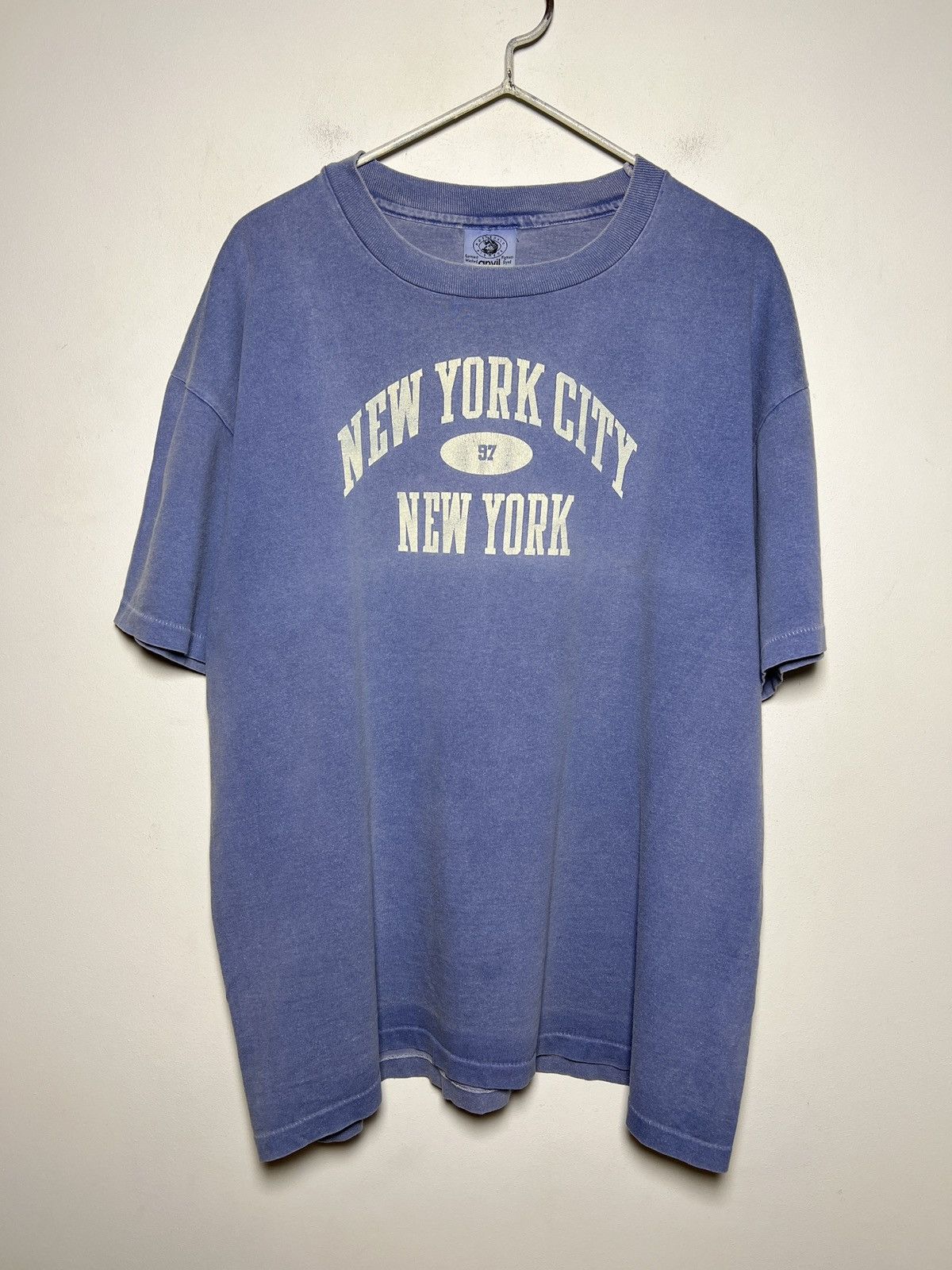 New York Yankees vintage anvil single stitch 1997 new york t shirt Size US L / EU 52-54 / 3 - 1 Thumbnail