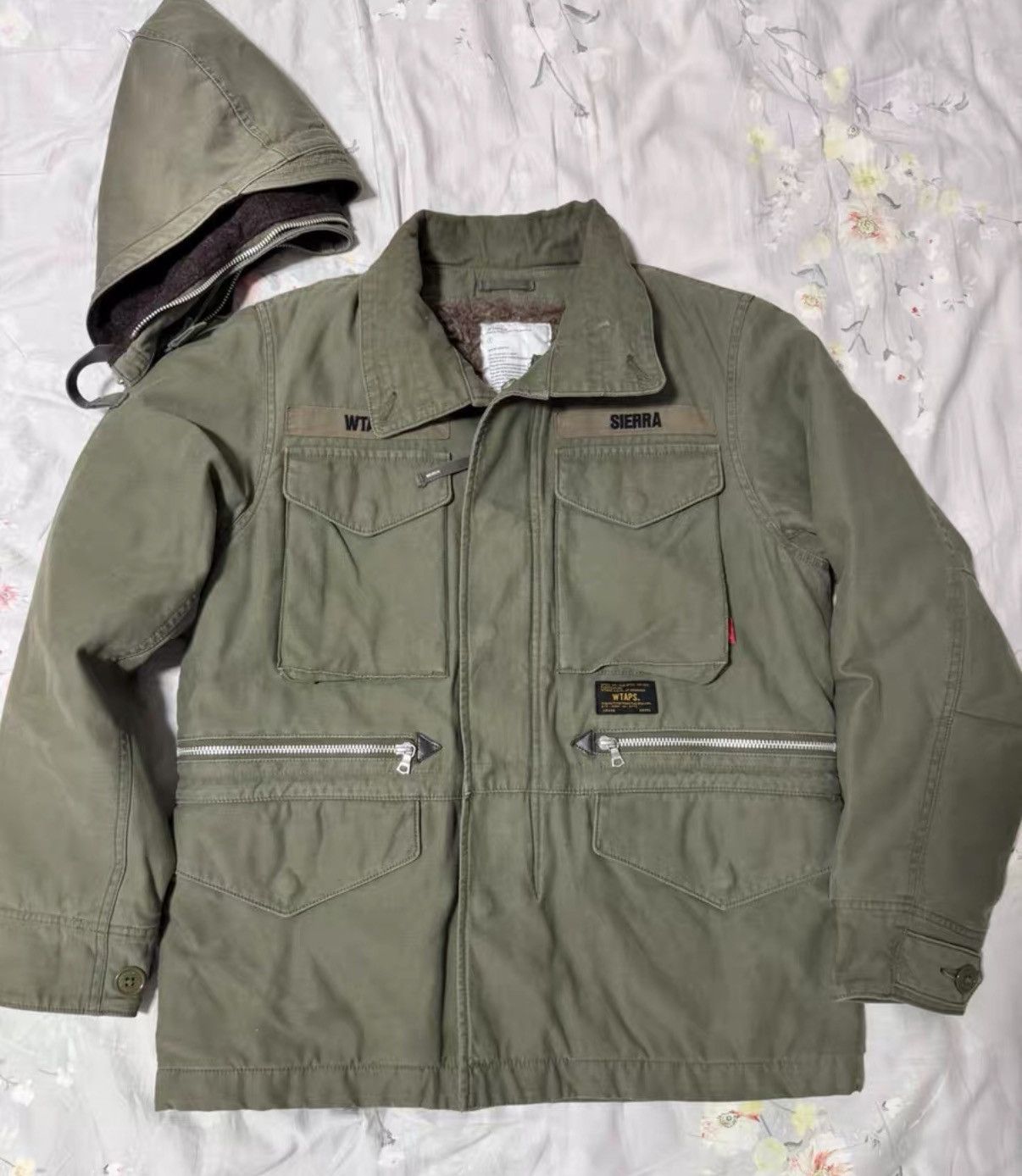 Wtaps WTAPS 14AW Alpaca wool-lined military M65 hooded jacket Size US S / EU 44-46 / 1 - 1 Thumbnail