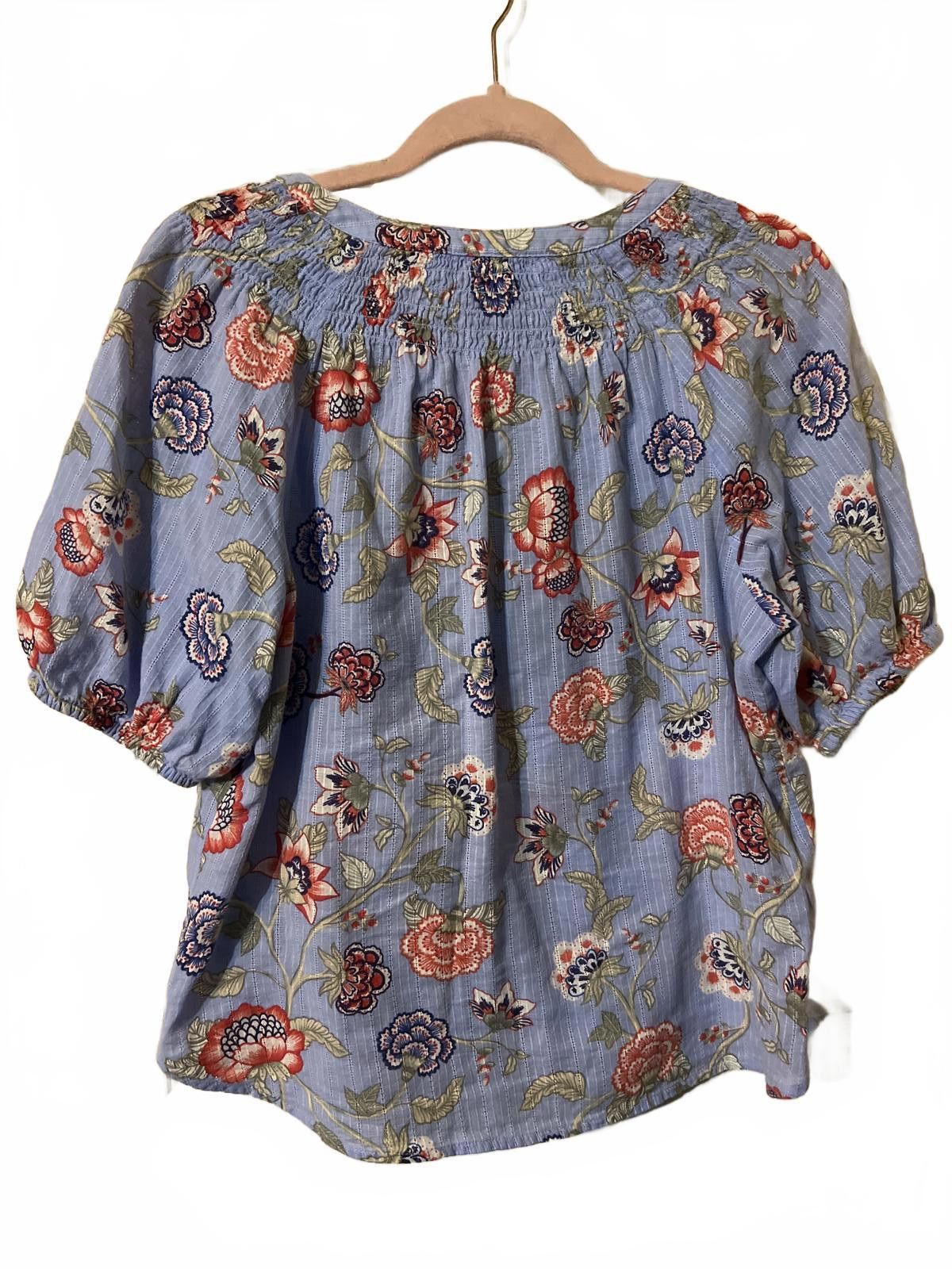 Other LOFT Floral Print Women's Blouse Medium boho Size M / US 6-8 / IT 42-44 - 6 Thumbnail