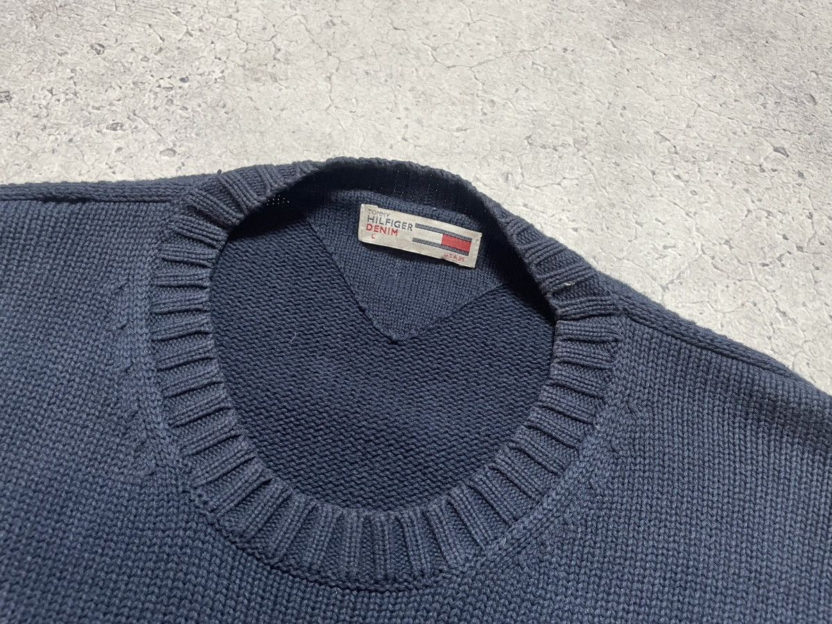 Tommy Hilfiger Vintage Knitted Sweater Tommy Hilfiger Denim Big Logo Y2K Size US L / EU 52-54 / 3 - 5 Thumbnail