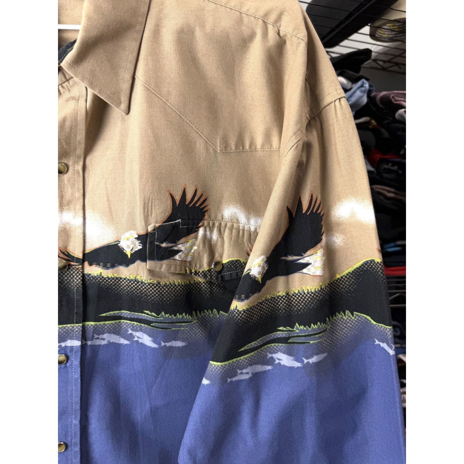 Cowboy Equipment Vintage Western Cowboy Rodeo Shirt Eagle American Style Size US XL / EU 56 / 4 - 7 Thumbnail
