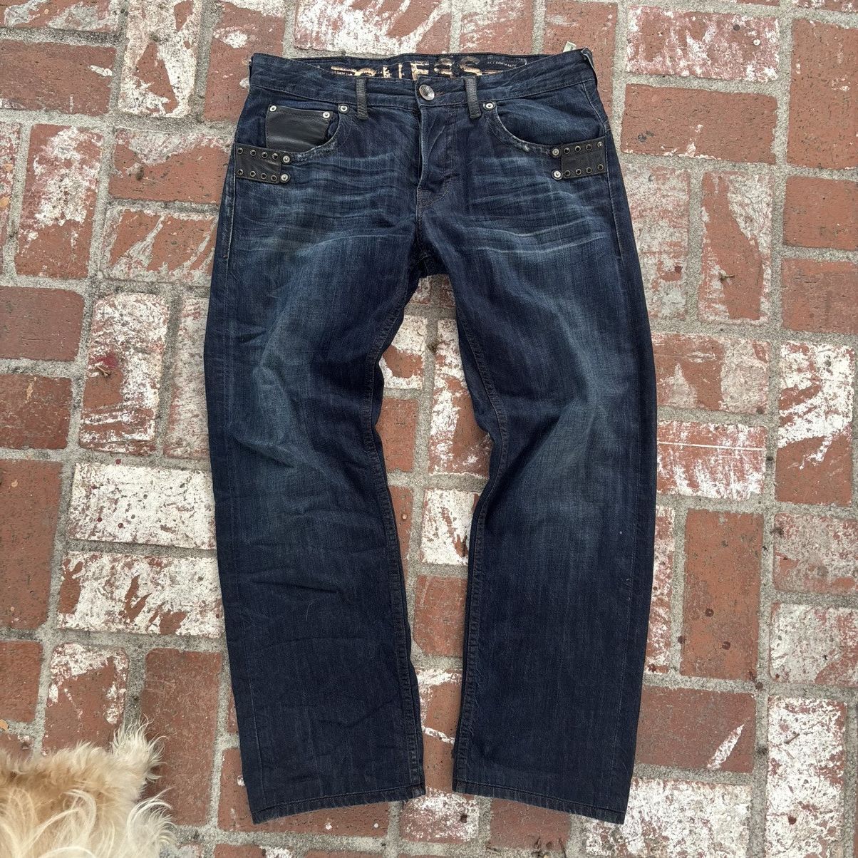 Guess Y2K Studded Premium Guess Rebel Jeans Size US 33 - 1 Thumbnail