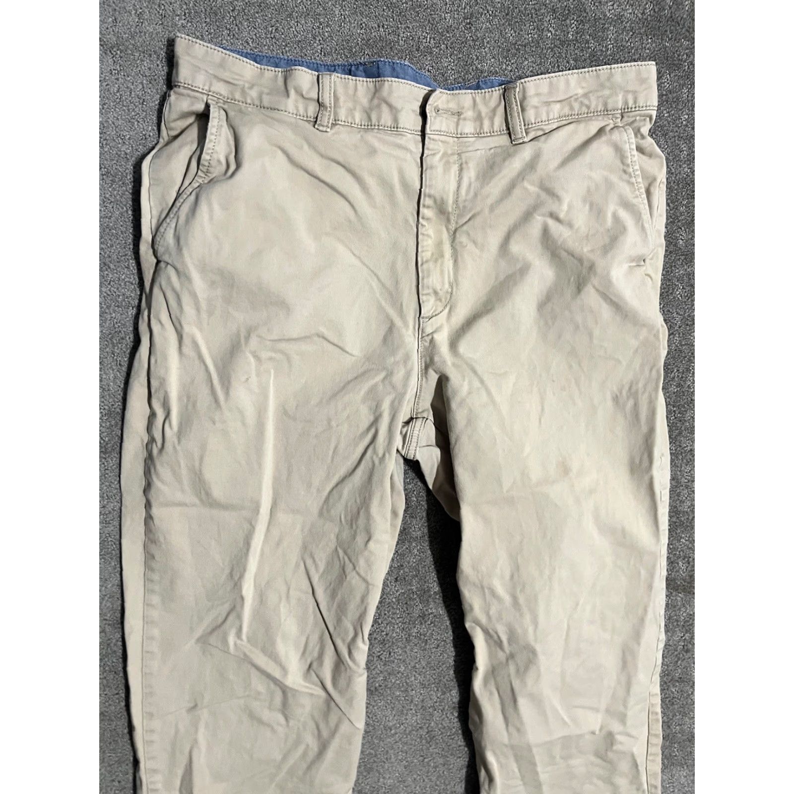 Vintage LL Bean Natural Fit Pants Flat Front Chino Cotton 503737 Mens Size 36x29 Beige Size US 36 / EU 52 - 2 Thumbnail