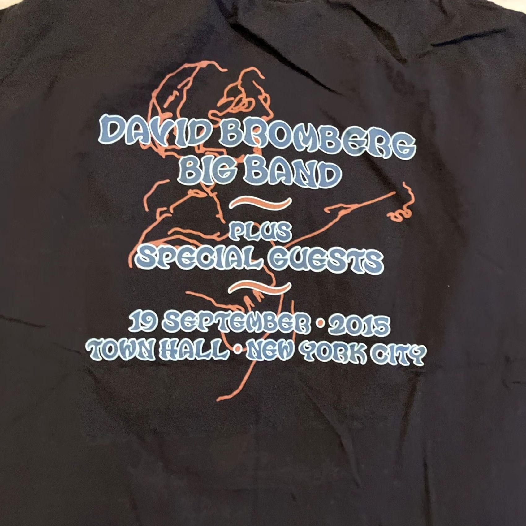 Hanes VINTAGE DAVID BROMBERG T Shirt XL Black 70th Birthday Mens Size US XL / EU 56 / 4 - 6 Thumbnail