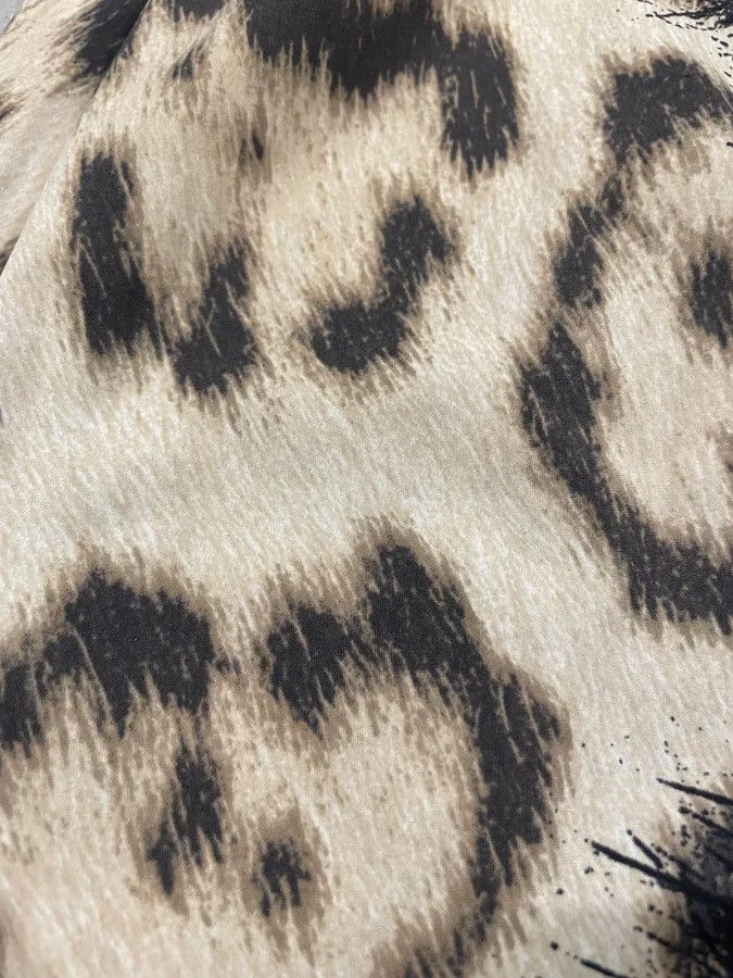 Roberto Cavalli Roberto Cavalli Black Leopard Faded Long Dress Size M / US 6-8 / IT 42-44 - 9 Thumbnail