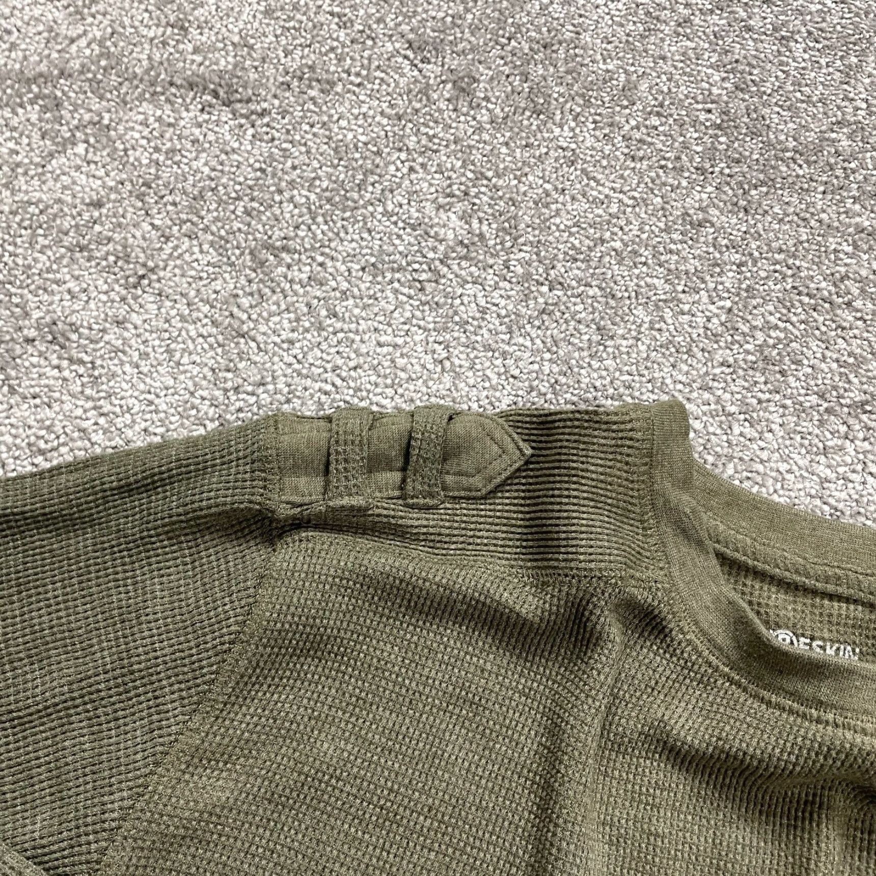 Vintage Chereskin Pullover Sweater Womens Medium Green Crew Neck Waffle Knit Stretch Size M / US 6-8 / IT 42-44 - 3 Thumbnail