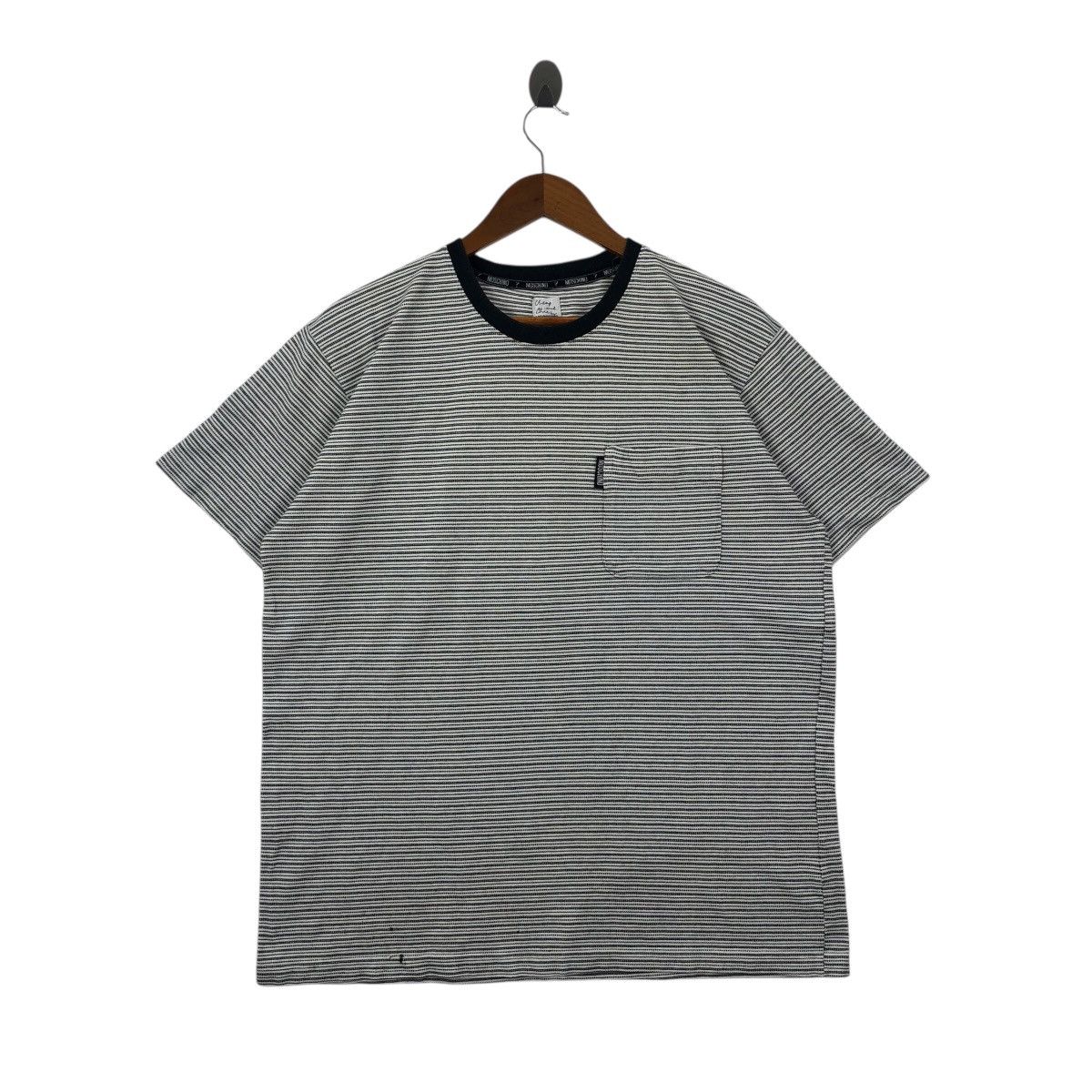 Moschino MOSCHINO Stripes T-Shirt Pocket Size US L / EU 52-54 / 3 - 1 Thumbnail