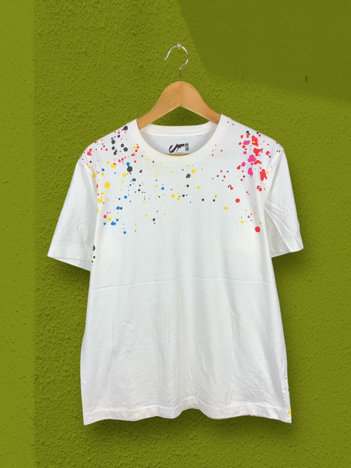 Futura Steals! Futura Script Uniqlo Paint Splash Tee Size US M / EU 48-50 / 2 - 2 Thumbnail