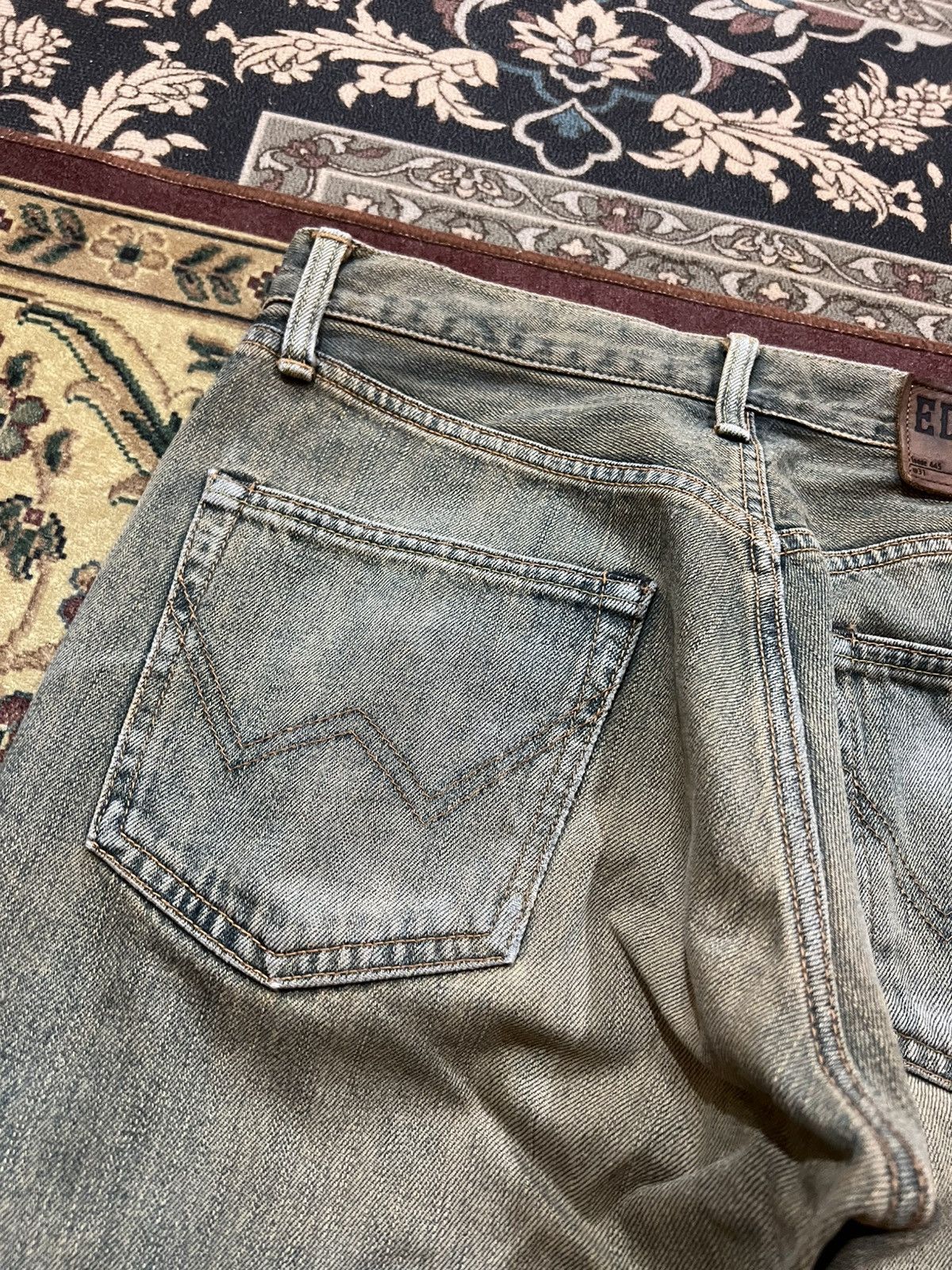 Edwin 💥Baggy💥 Edwin EXCLUSIVE Vintage XV 445 Faded Jeans Size US 29 - 16 Thumbnail