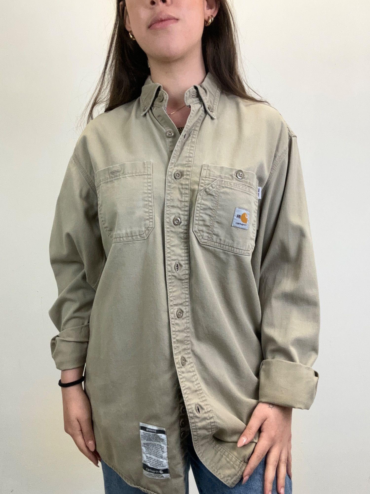 Carhartt S Carhartt Tan Button Up Size US S / EU 44-46 / 1 - 1 Thumbnail
