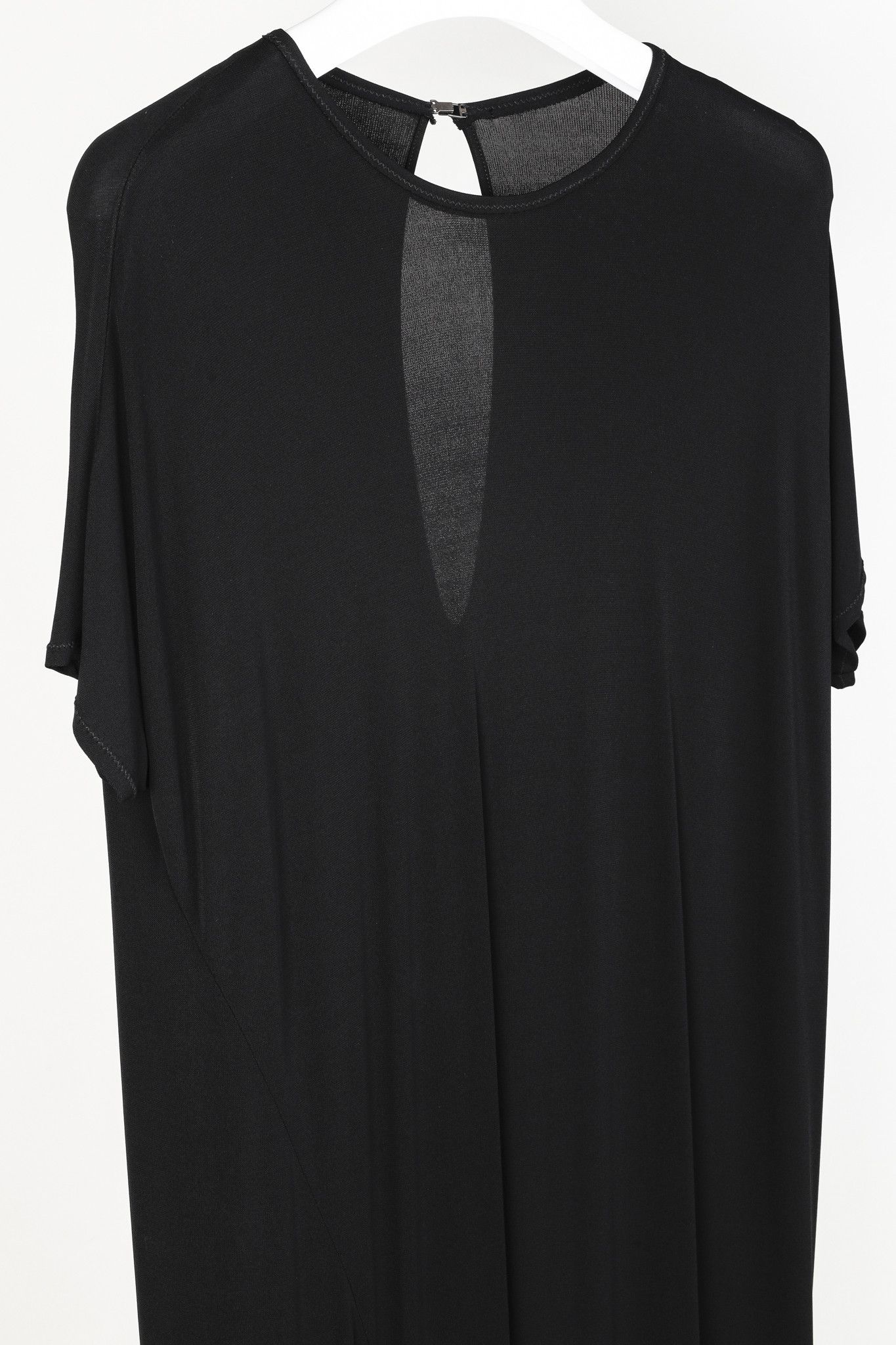 Marie Saint Pierre Marie Saint Pierre Black Crepe Bubble-Hem Maxi Dress Size L / US 10 / IT 46 - 2 Thumbnail