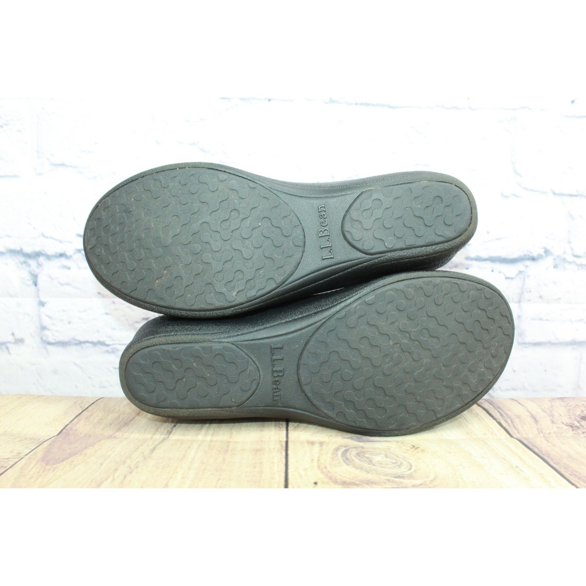 Leather LL Bean Women's Leather Slip On Split Toe Wedge Loafer Shoes Size US 6.5 / IT 36.5 - 9 Thumbnail
