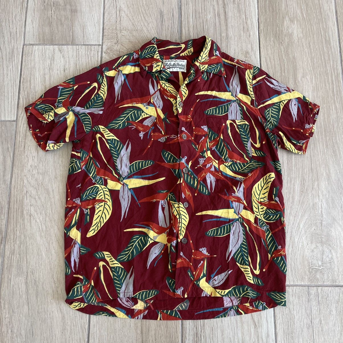 Wacko Maria The Guilty Parties Floral Rayon Button Shirt Shirts 