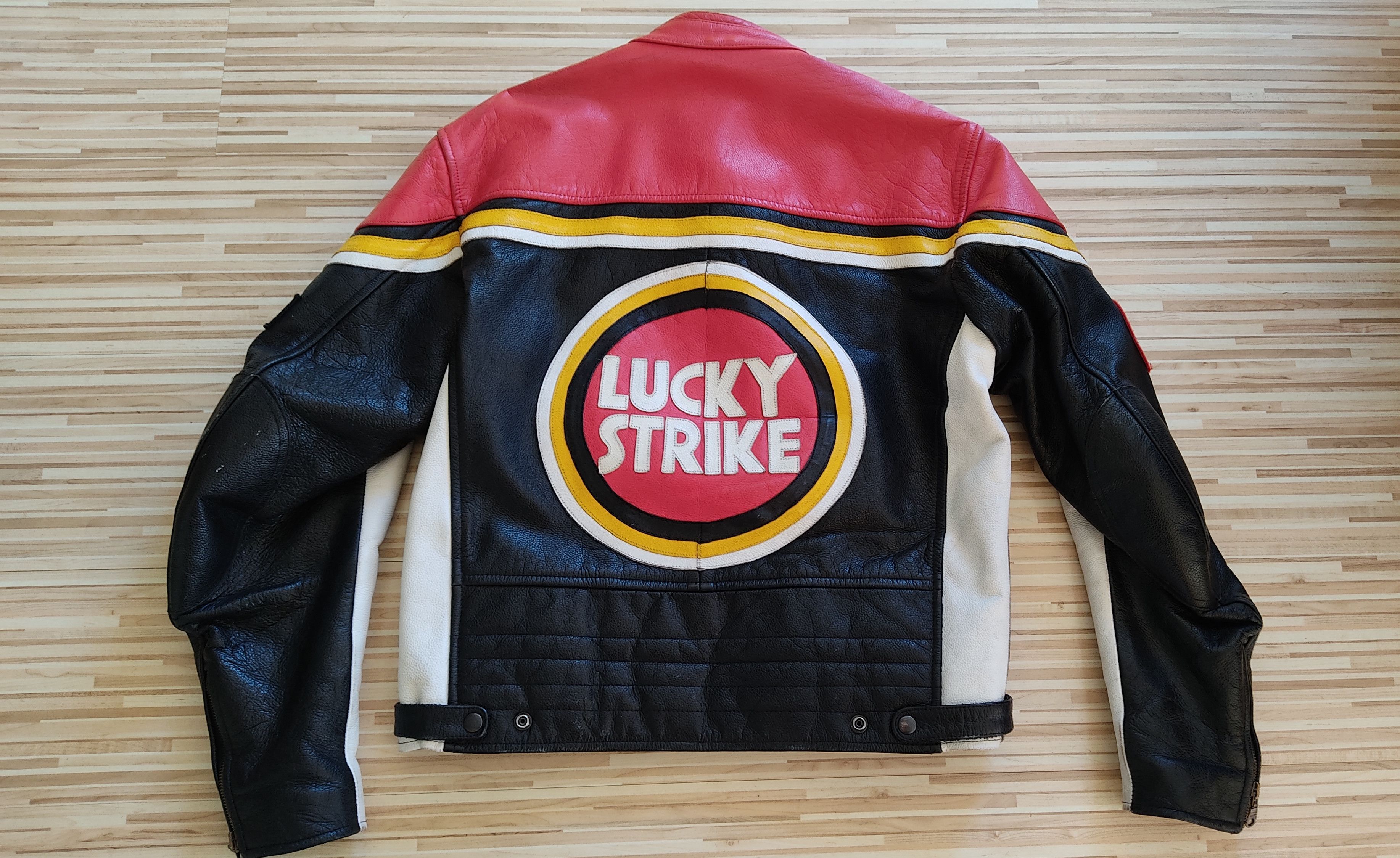 Vintage Vintage Lucky Strike Racing Motorcycle Jacket SUPER RARE!! Size US L / EU 52-54 / 3 - 2 Thumbnail