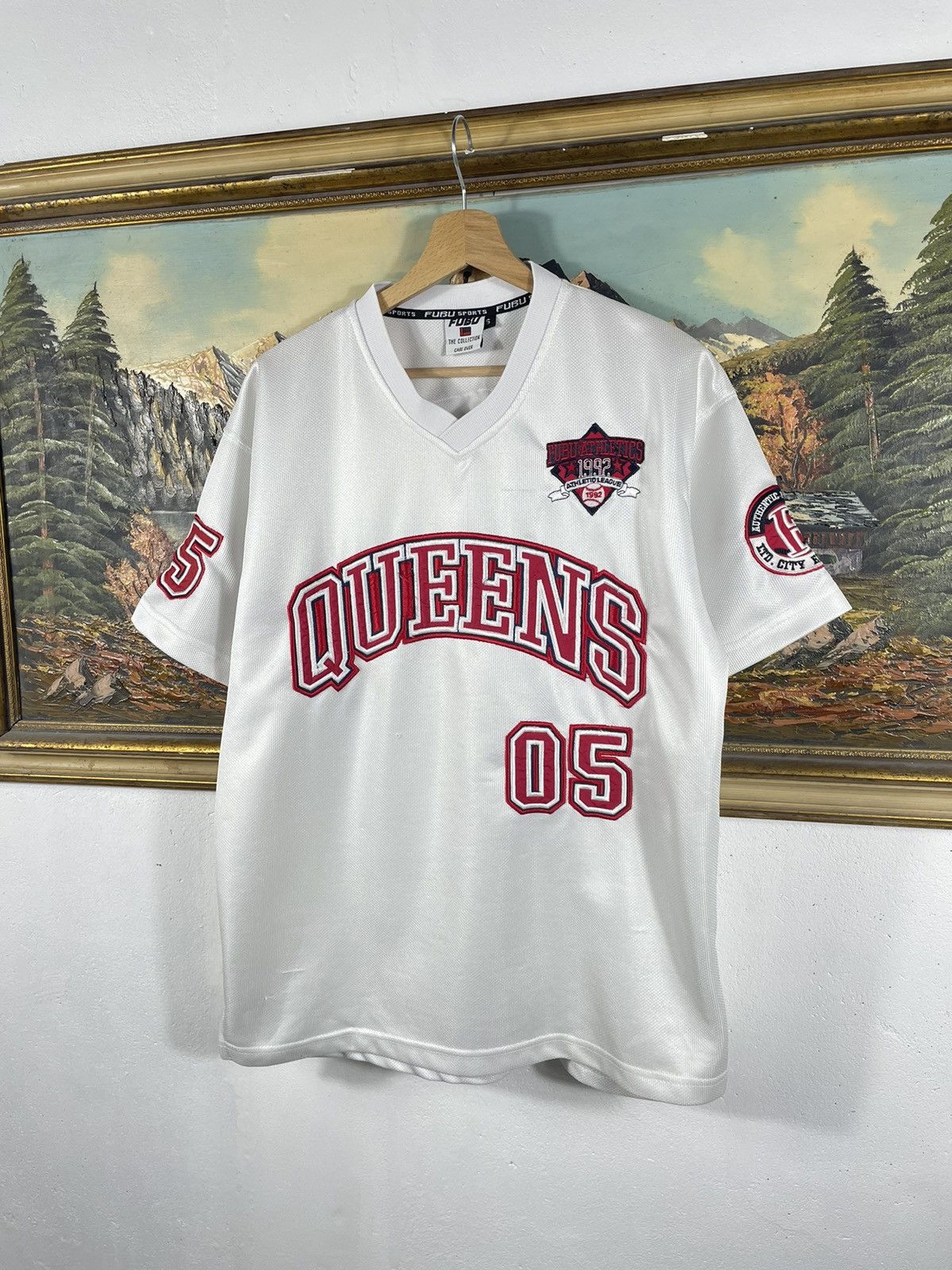 Fubu × Vintage White Retro 00s Fubu T shirt Tee Jersey Skate Baggy Loose Size US M / EU 48-50 / 2 - 2 Thumbnail