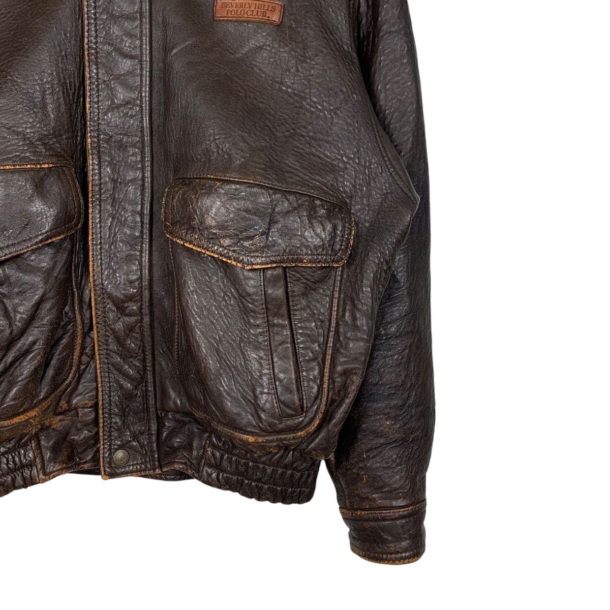 Beverly Hills Polo Club Vintage BEVERLY HILLS POLO CLUB A2 Leather Jacket #2354-C105 Size US M / EU 48-50 / 2 - 4 Thumbnail