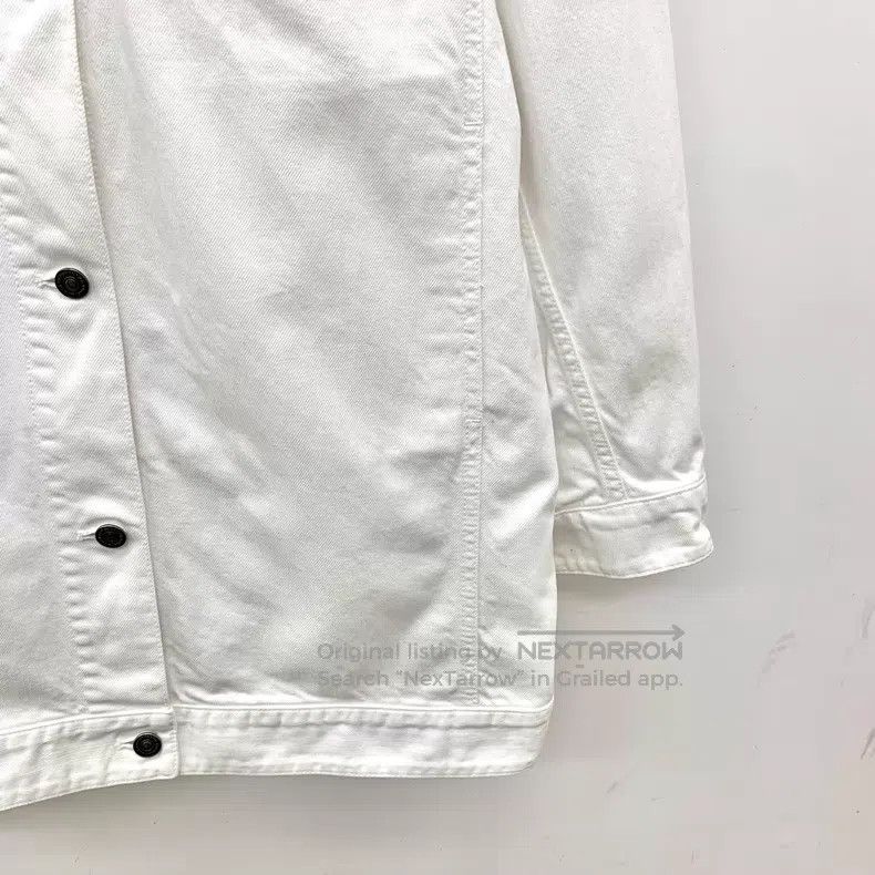 Dior Dior White bee embroidery cotton lapel single-breasted lon Size XS / US 0-2 / IT 36-38 - 4 Thumbnail