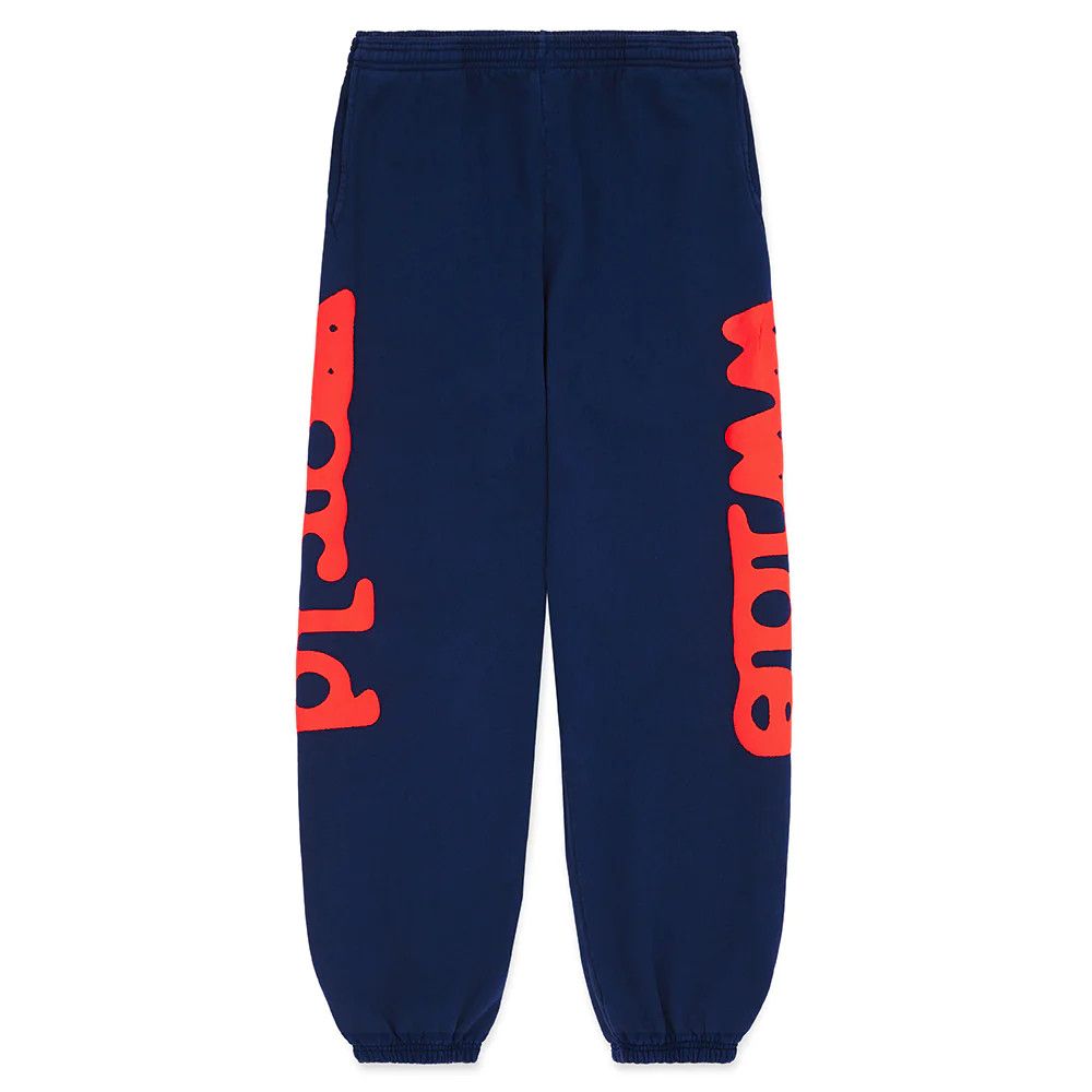 image of Spider Worldwide Sp5Der Navy & Red Beluga Sweatpants - Xlarge, Men's (Size 36)