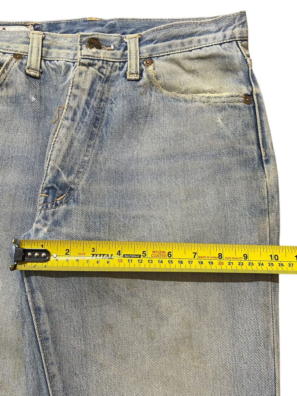 KMRii Vintage Japanese Brand Mud Wash Style Wide Leg Jeans Size US 28 / EU 44 - 15 Thumbnail