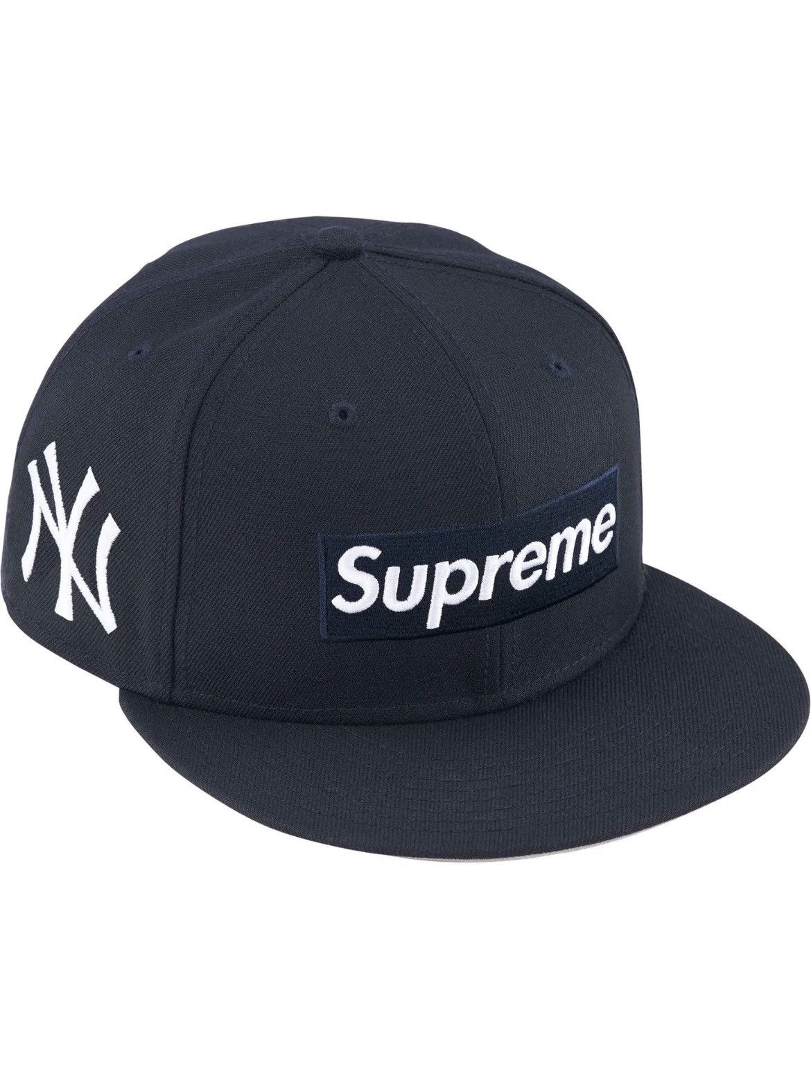 image of Supreme Teams Box Logo New Era New York Yankees Size 7 1/4 in Blue, Men's