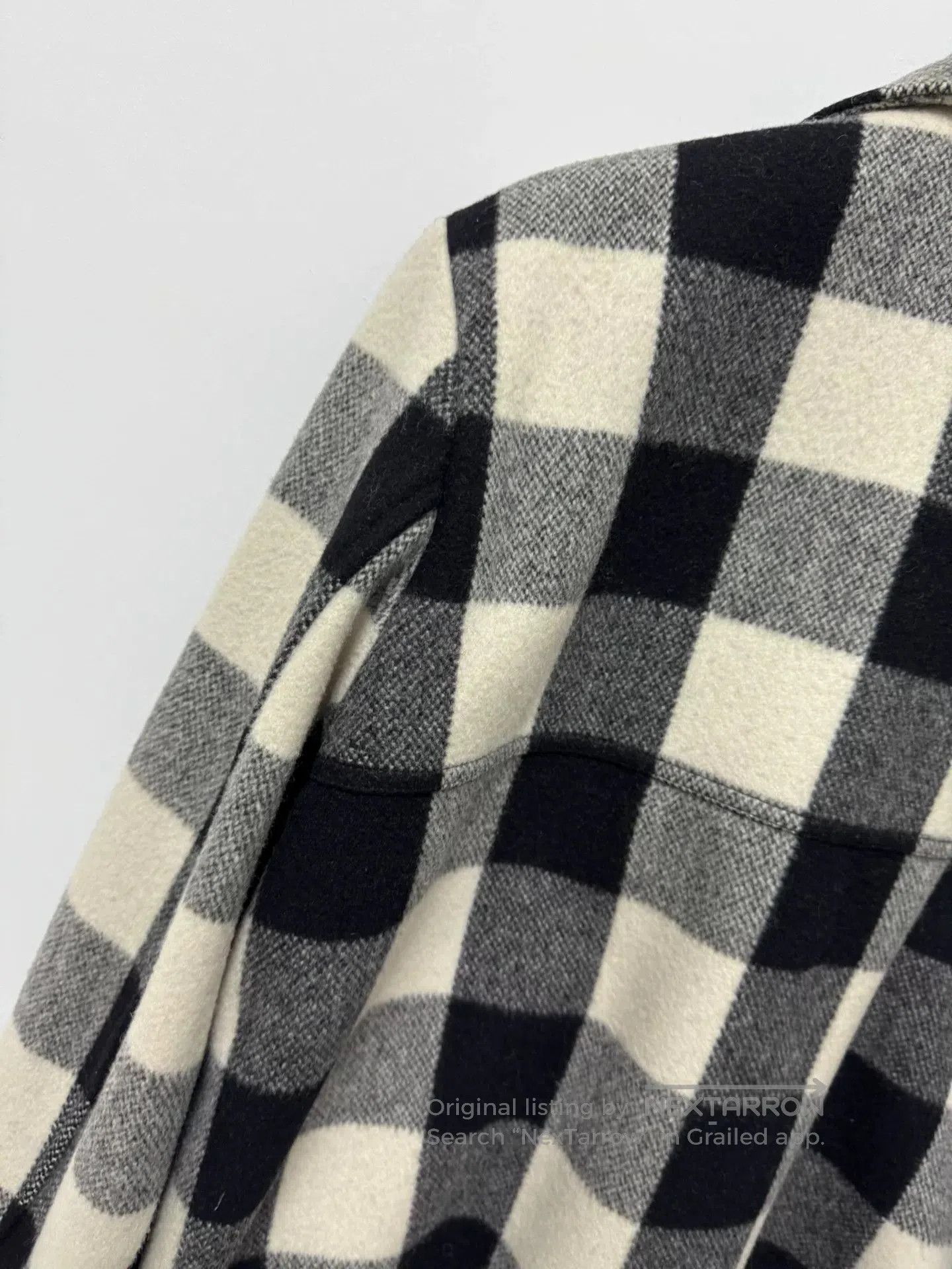 Saint Laurent Paris Saint Laurent Black White Plaid Jacket. Size US M / EU 48-50 / 2 - 4 Thumbnail