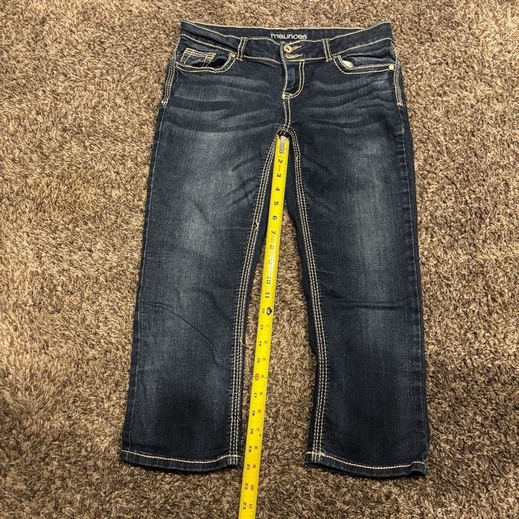 Maurice Lacroix Women’s Maurices Cropped Jeans Size 27" / US 4 / IT 40 - 3 Thumbnail