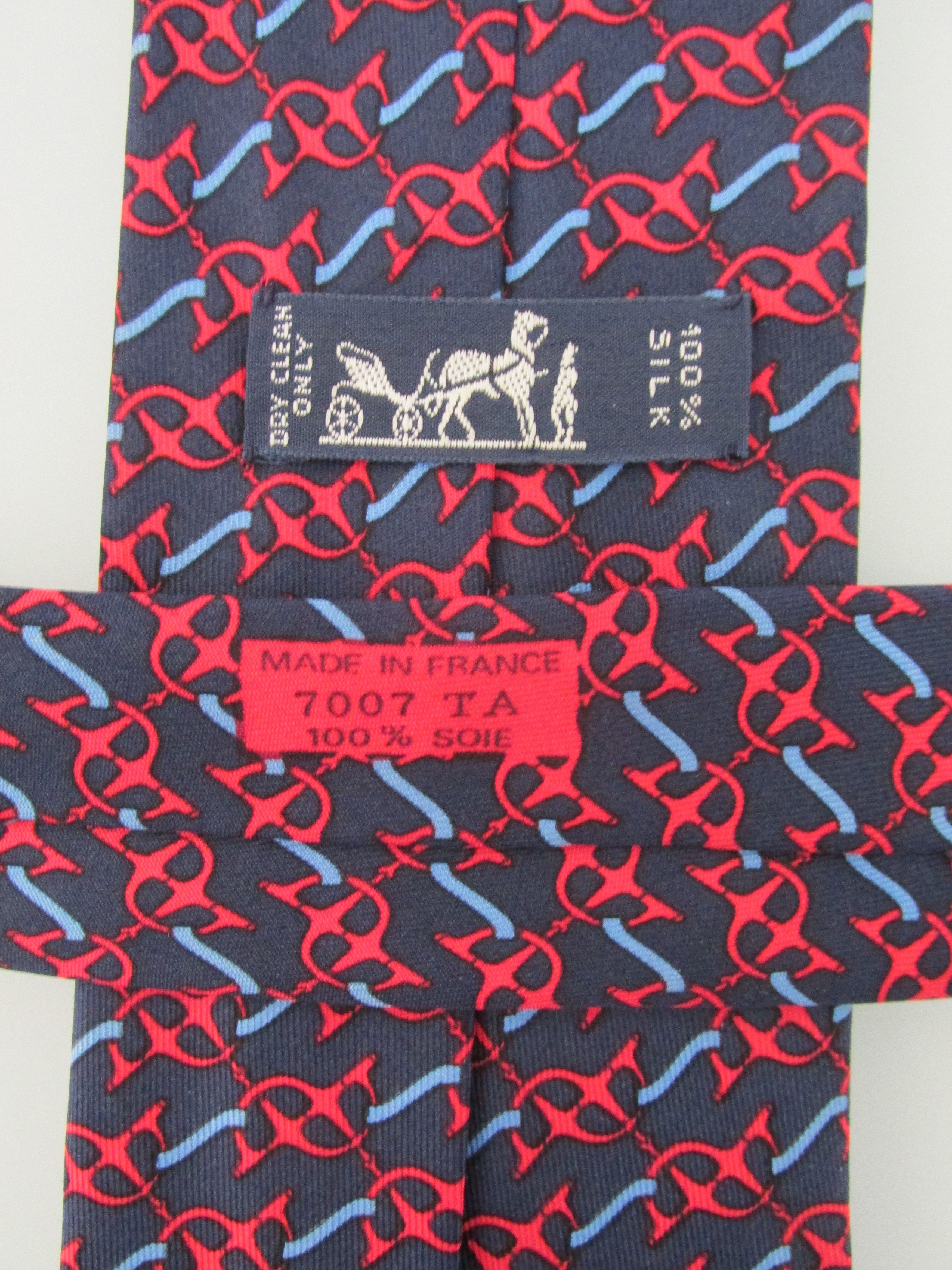 Hermes Hermes Vintage Men's Silk Tie Size ONE SIZE - 4 Thumbnail