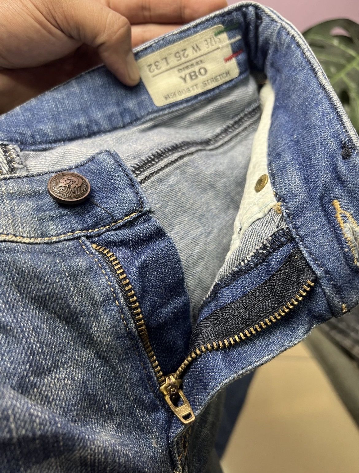 Diesel 🔥Vintage Diesel Distressed Denim Size 27" / US 4 / IT 40 - 15 Thumbnail