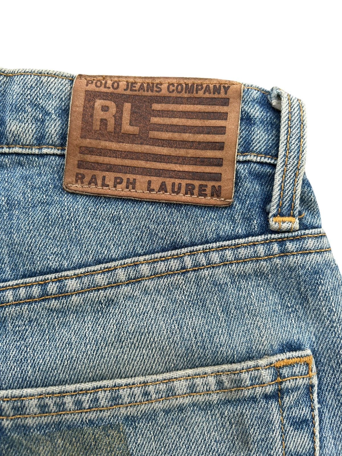 Polo Ralph Lauren Thrashed Vintage Polo Ralph Lauren Distressed Denim Jeans Size US 31 - 3 Thumbnail