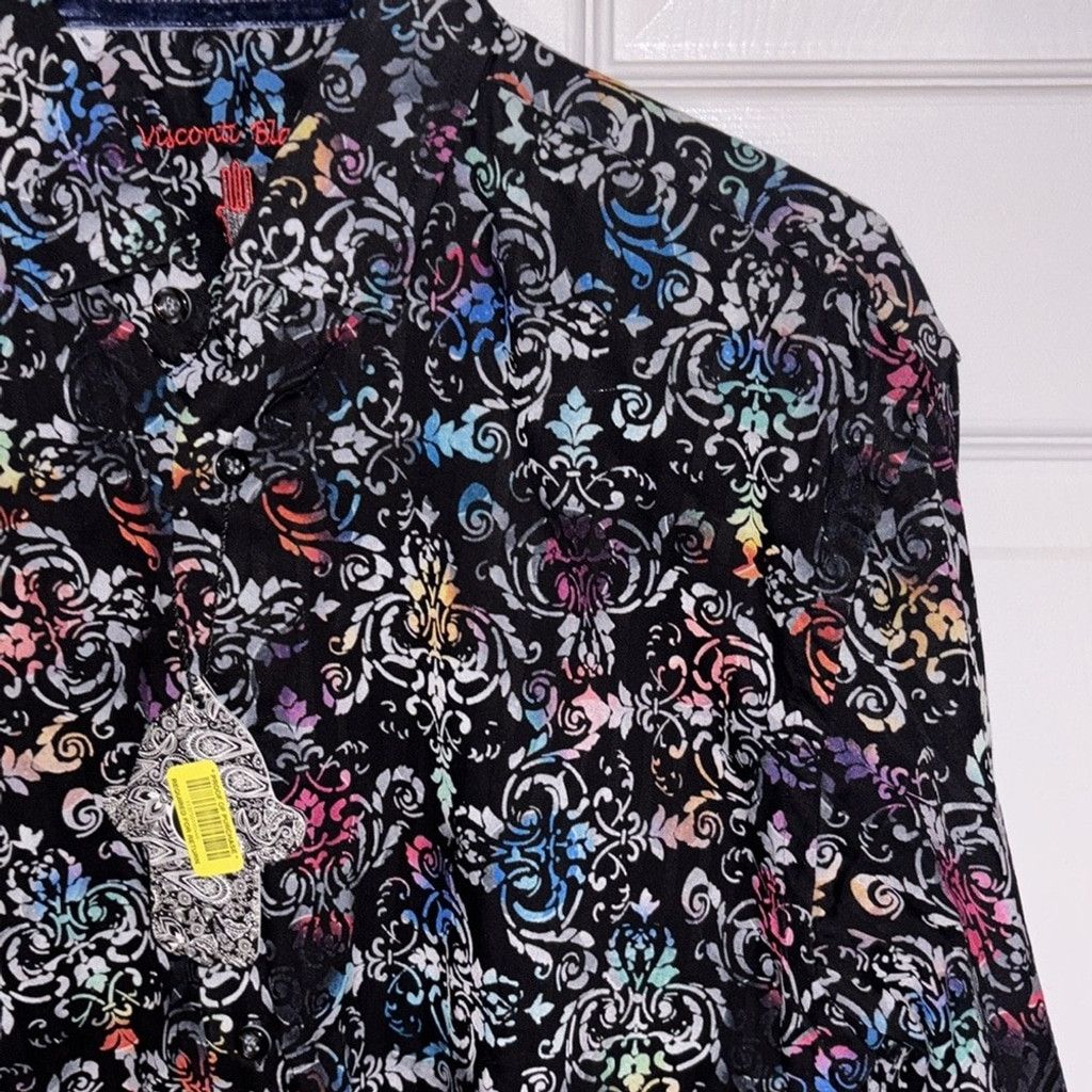 Luchiano Visconti Visconti Black Men’s Shirt NWT Sz Small Size US S / EU 44-46 / 1 - 2 Thumbnail