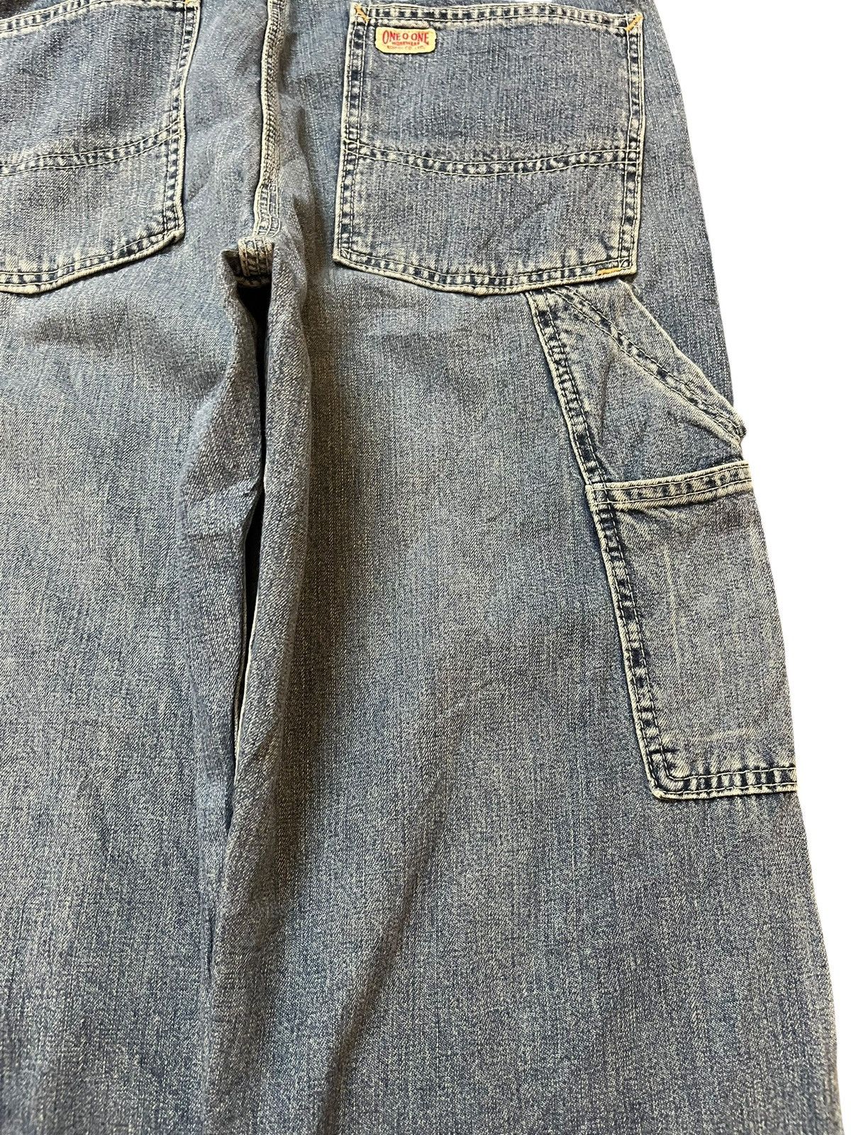 1017 ALYX 9SM Vintage 101 By Edwin Baggy Cargo Carpenter Denim Size US 29 - 9 Thumbnail