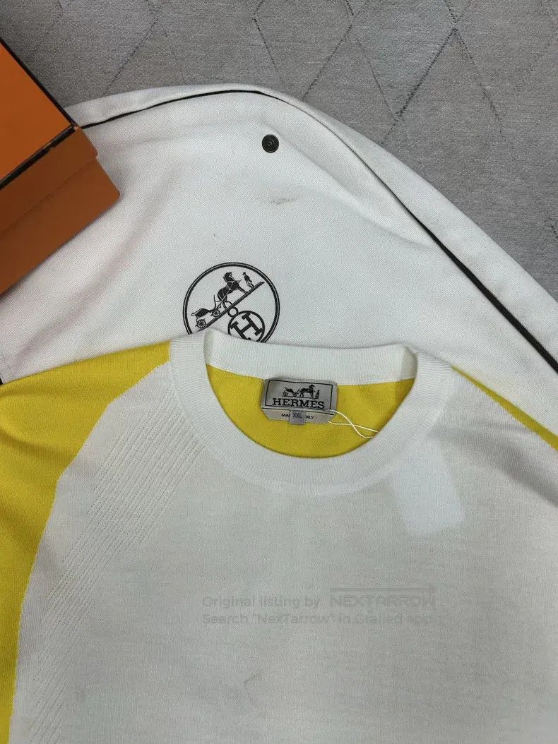 Hermes Hermes Sea Island cotton cashmere sweater, old money color Size US XXL / EU 58 / 5 - 2 Thumbnail
