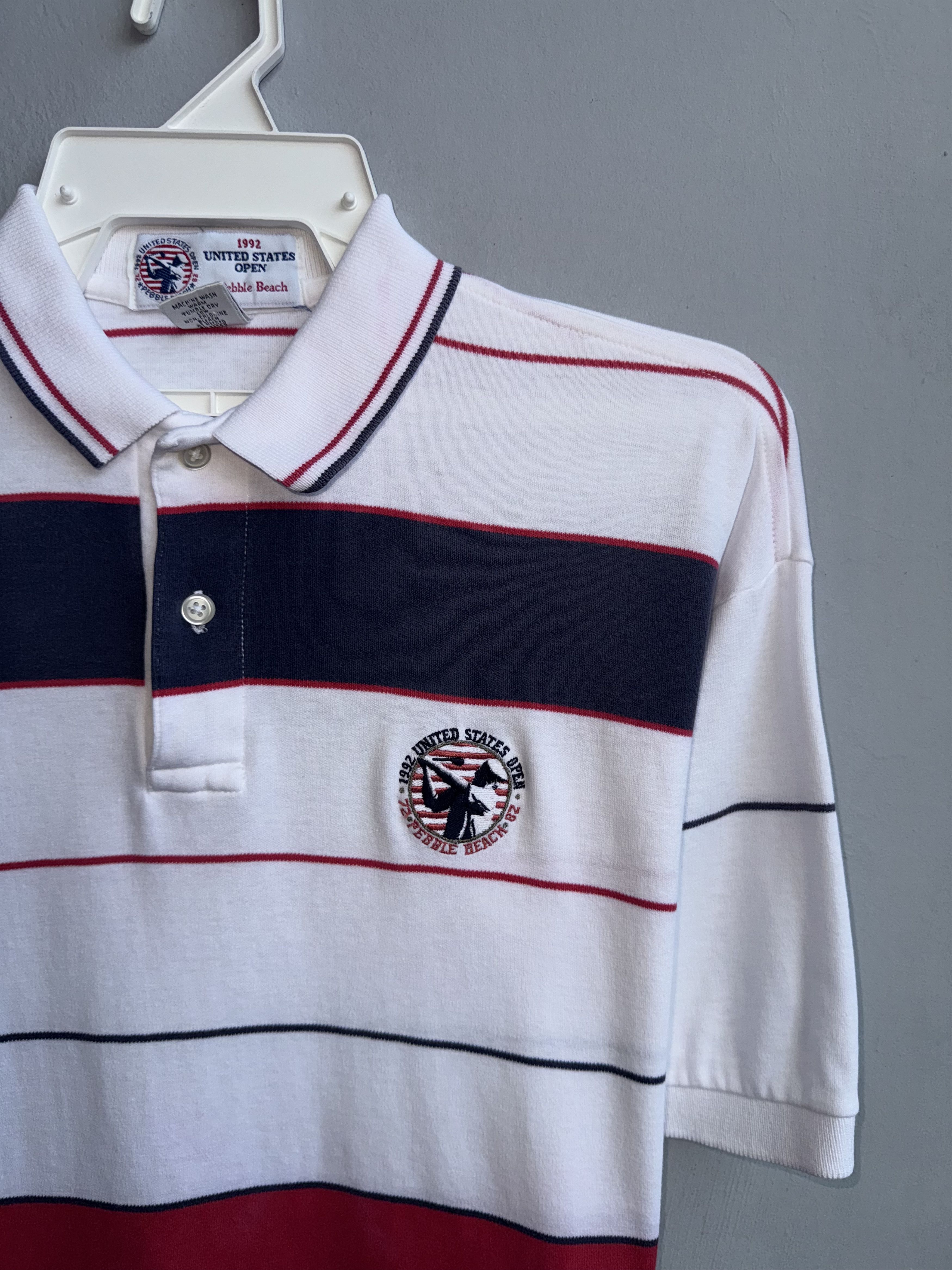 Vintage 1992's United States Open Pebble Beach Golf Polo Shirt Size US M / EU 48-50 / 2 - 2 Thumbnail