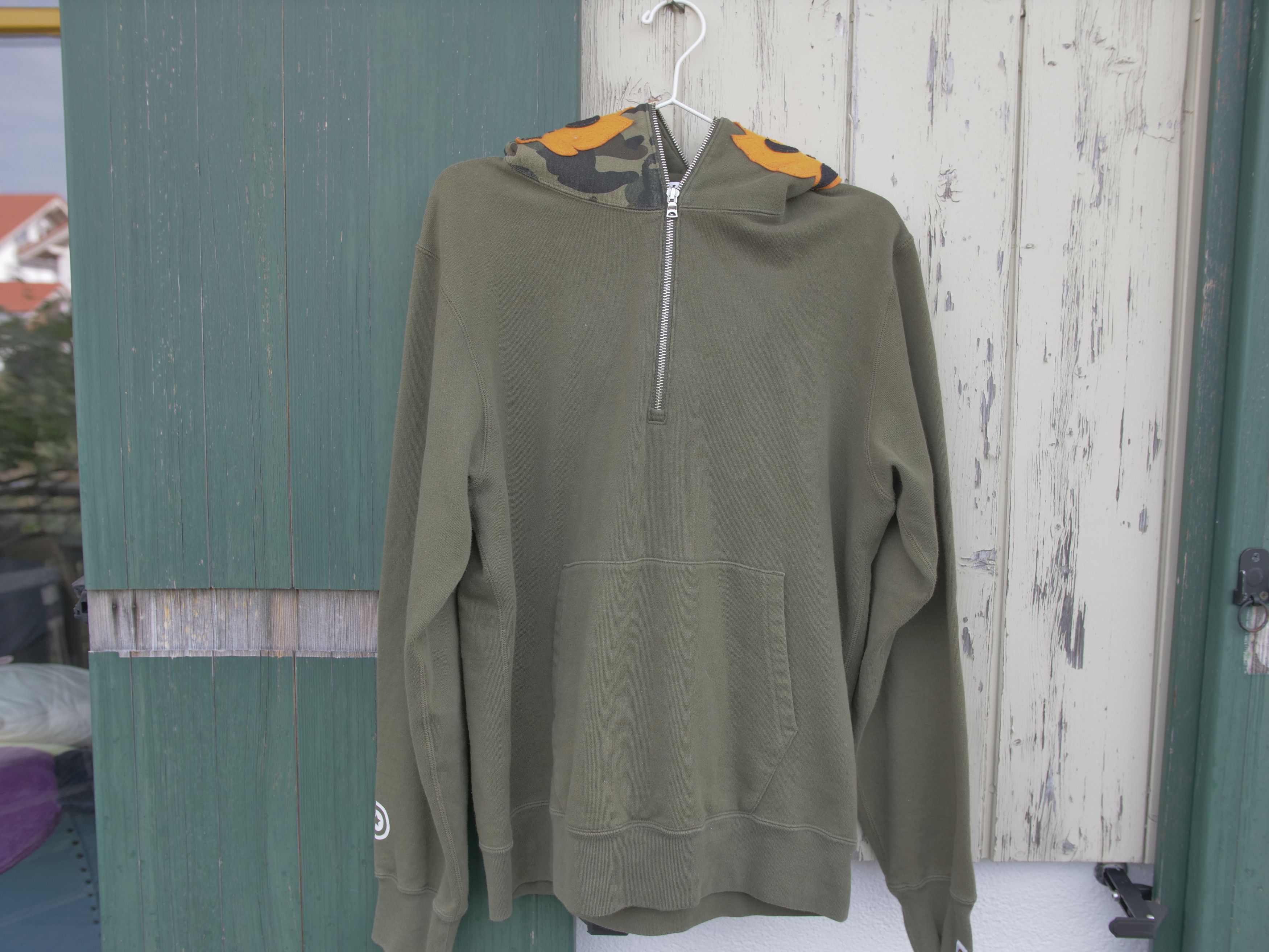 Bape 1st Camo Tiger Half Zip Hoodie Size US L / EU 52-54 / 3 - 2 Thumbnail