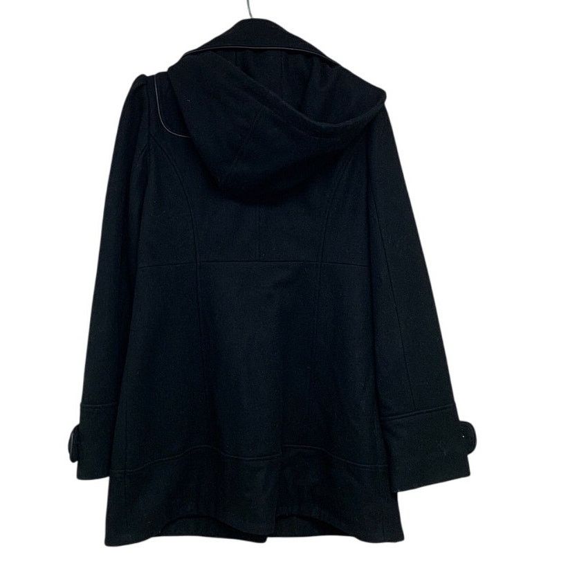 Guess Guess Womens Small Wool Blend Button Up Hooded Long Coat Size S / US 4 / IT 40 - 4 Thumbnail