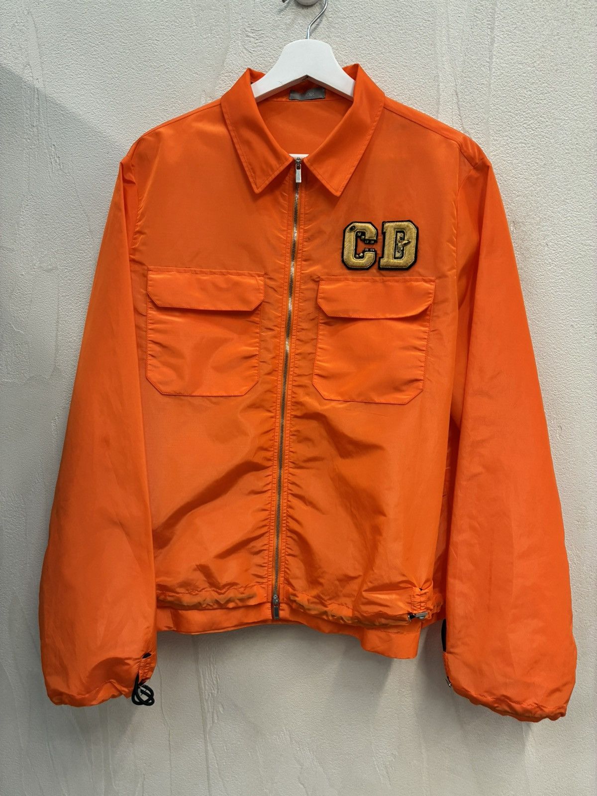 Dior X Kenny Scharf Orange Embroidered Windbreaker