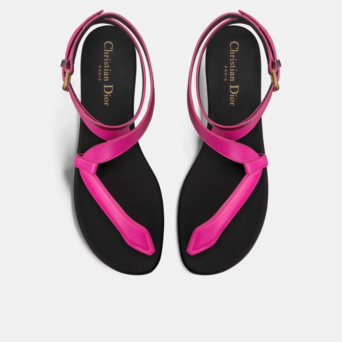 Dior o1bcso1str0225 Poison-D Thong Sandal in Rani Pink Size US 6 / IT 36 - 3 Thumbnail