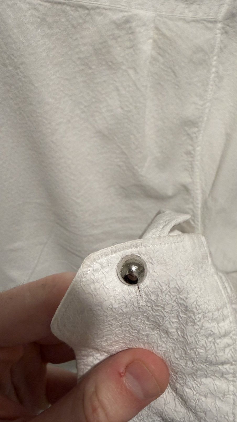 Louis Vuitton 2010 Louis Vuitton Micro LV Monogram White Dress Shirt Size US L / EU 52-54 / 3 - 5 Thumbnail