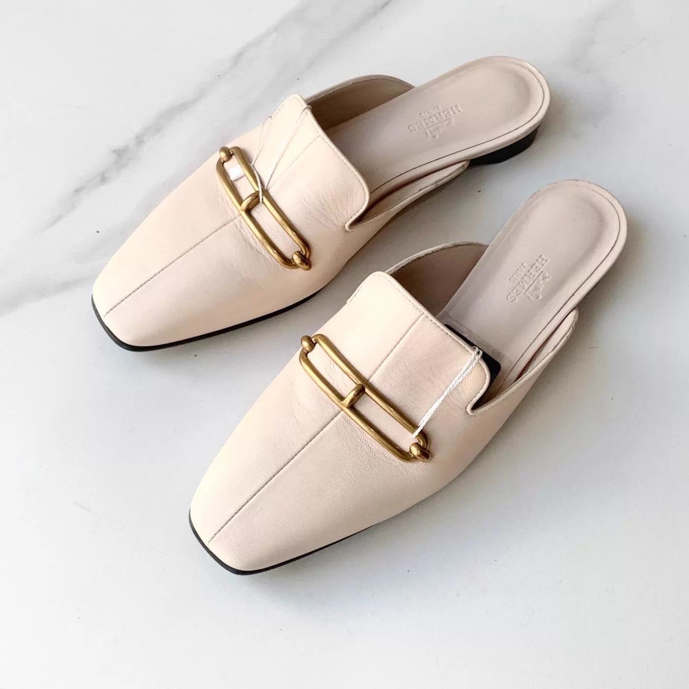 Hermes Hermes Esmee Pig Nose Mule 37.5 Size US 7 / IT 37 - 1 Thumbnail