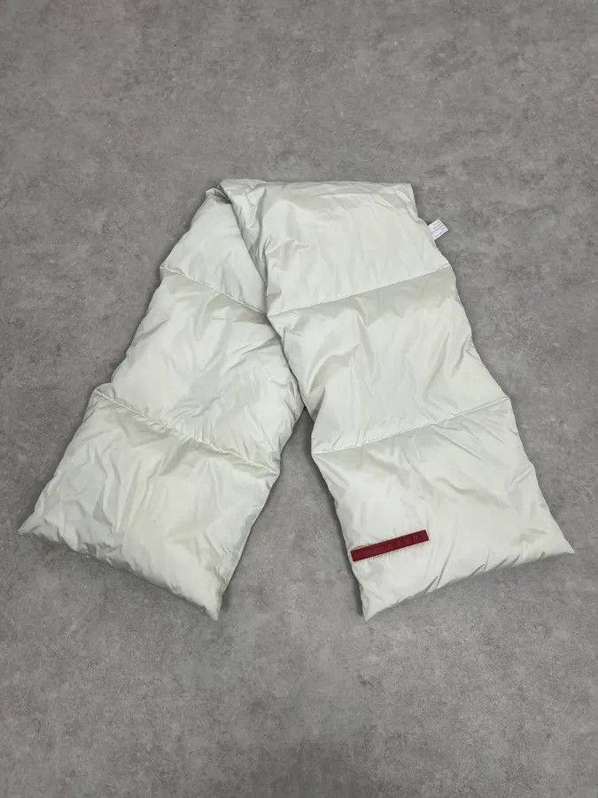 Prada FW2000 Prada Cream Scarf Nylon Quilted One Size Size ONE SIZE - 3 Thumbnail
