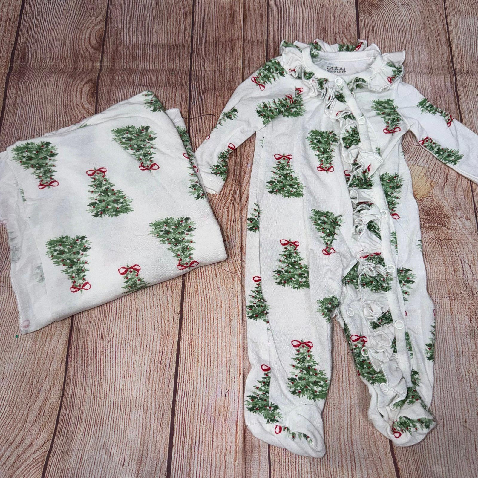 Other Baby Essentials Christmas Print 3 Month Sleeper & Swaddle Size ONE SIZE - 1 Thumbnail