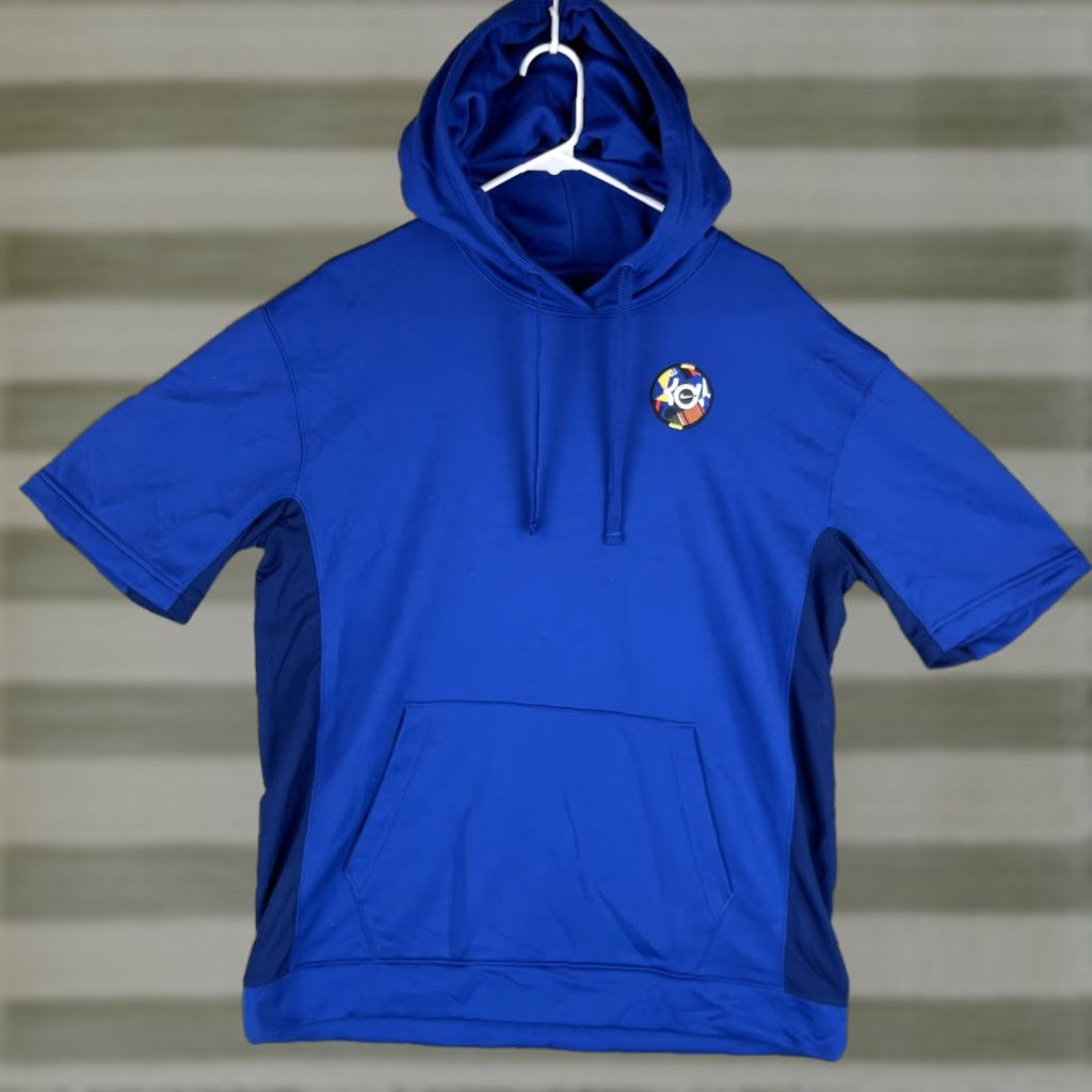 Nike Nike KD Kevin Durant Short Sleeve Hoodie Mens M Blue Basketball NBA Shirt Pullover Sports Size US M / EU 48-50 / 2 - 1 Thumbnail